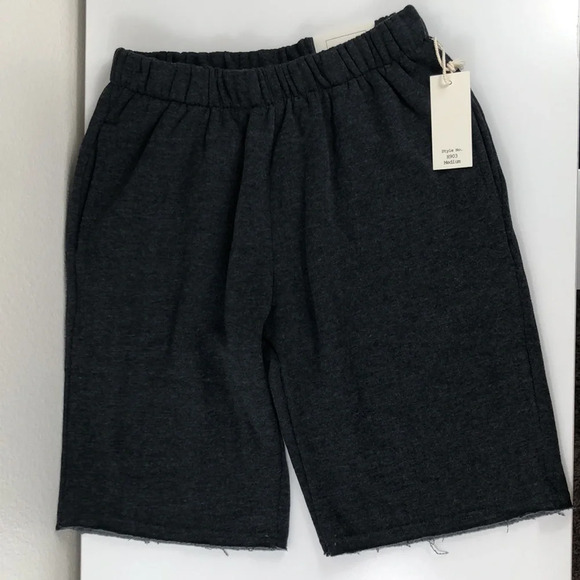 2/$30 NWT Reflex Shorts Size Medium Bermuda Thick Sweat Short Dark Charcoal Gray - Picture 3 of 16
